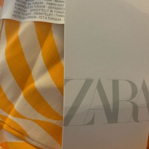 Zara Retro Orange Zebra Halter Top - Picture 6 of 6